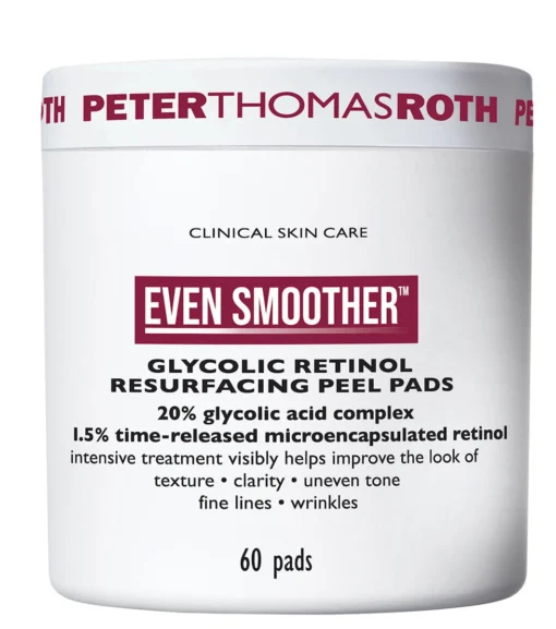 Peter Thomas Roth EVEN SMOOTHER™ Glycolic Retinol Resurfacing Peel Pads -Natura Beauty Verkauf peter thomas roth even smoother glycolic retinol resurfacing peel pads